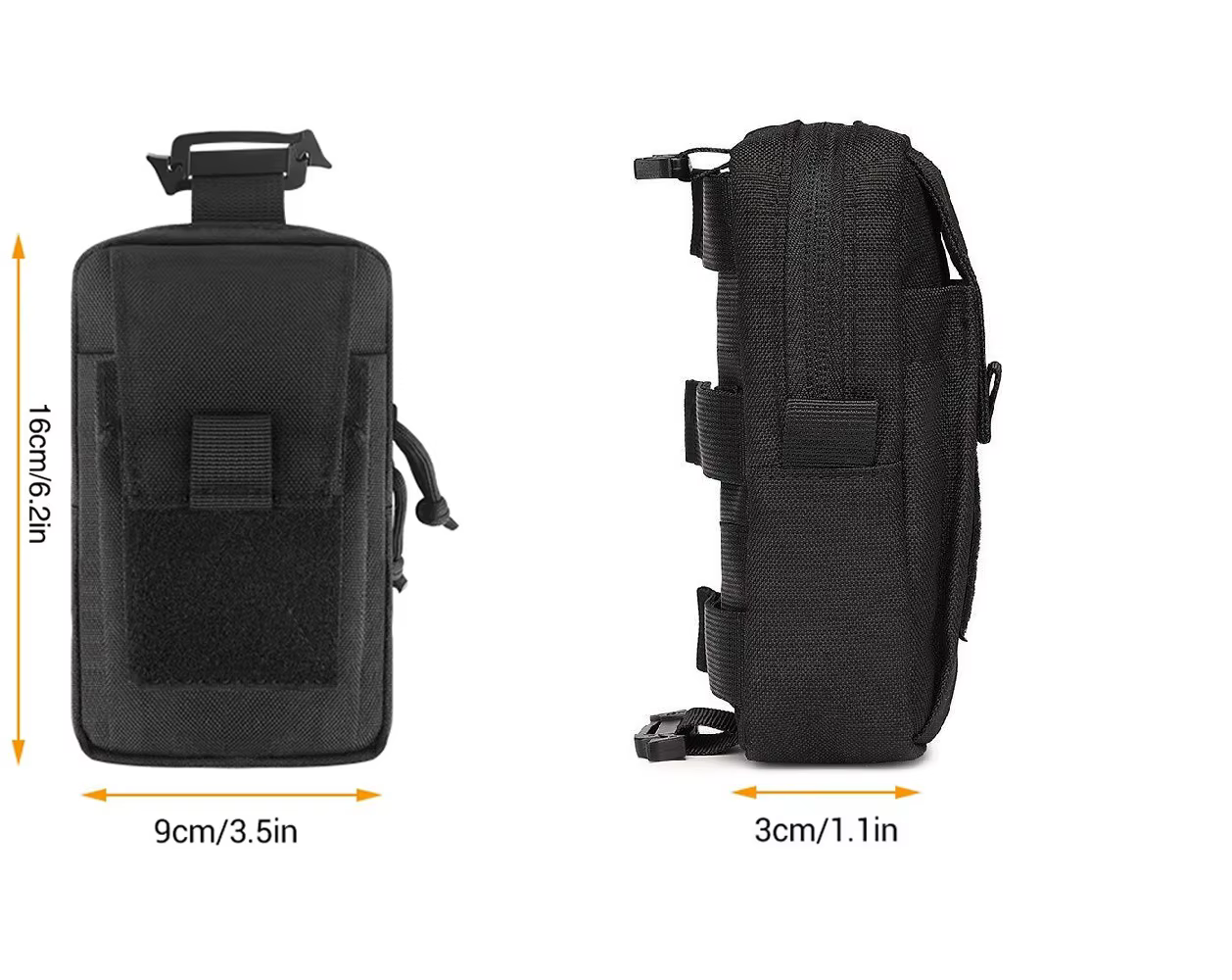 Bolsa táctica MOLLE cintura con soporte smartphone - imagen 5