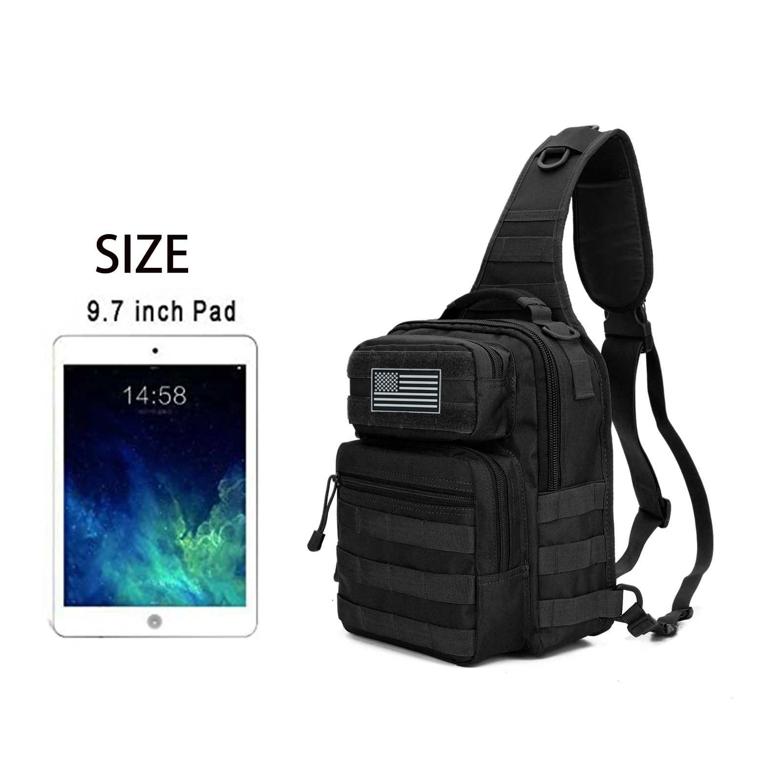Mochila táctica MOLLE Rover Assault Range Pack – Uso diario - imagen 2