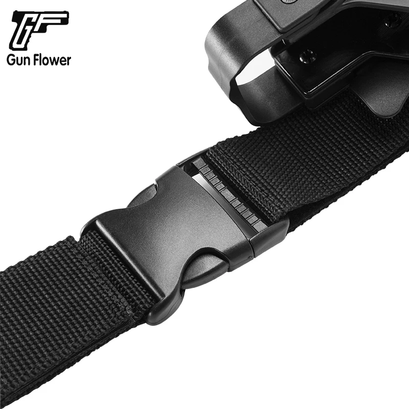 Para Glock 17 19 22 23 31 32 OWB fundas con pierna caída retención de nivel III plataforma multifunción pistola y flor mano derecha - imagen 5