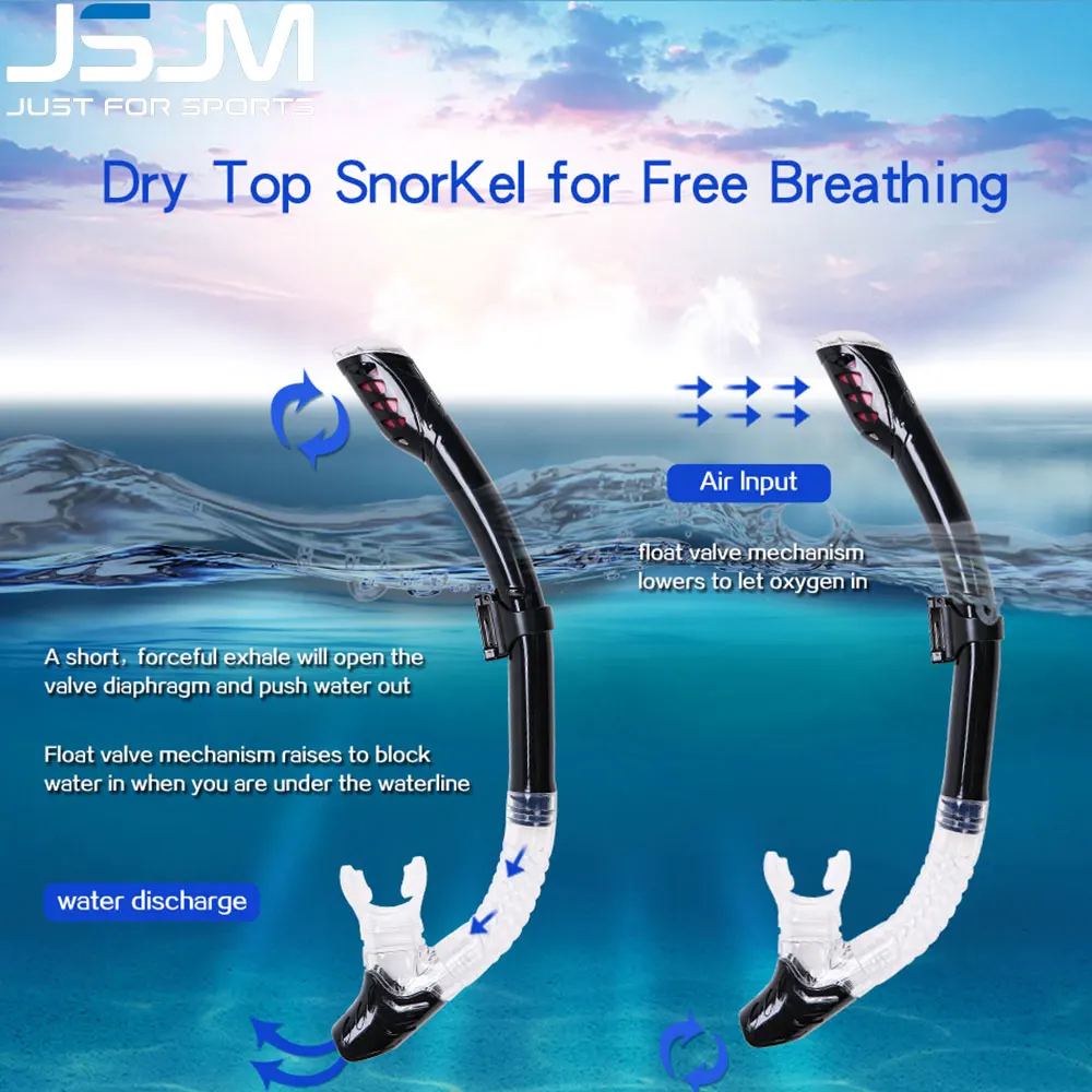 Manguera de tubo de respiración para adultos y niños, equipo de buceo profesional, Snorkel bajo el agua, nuevo - imagen 2