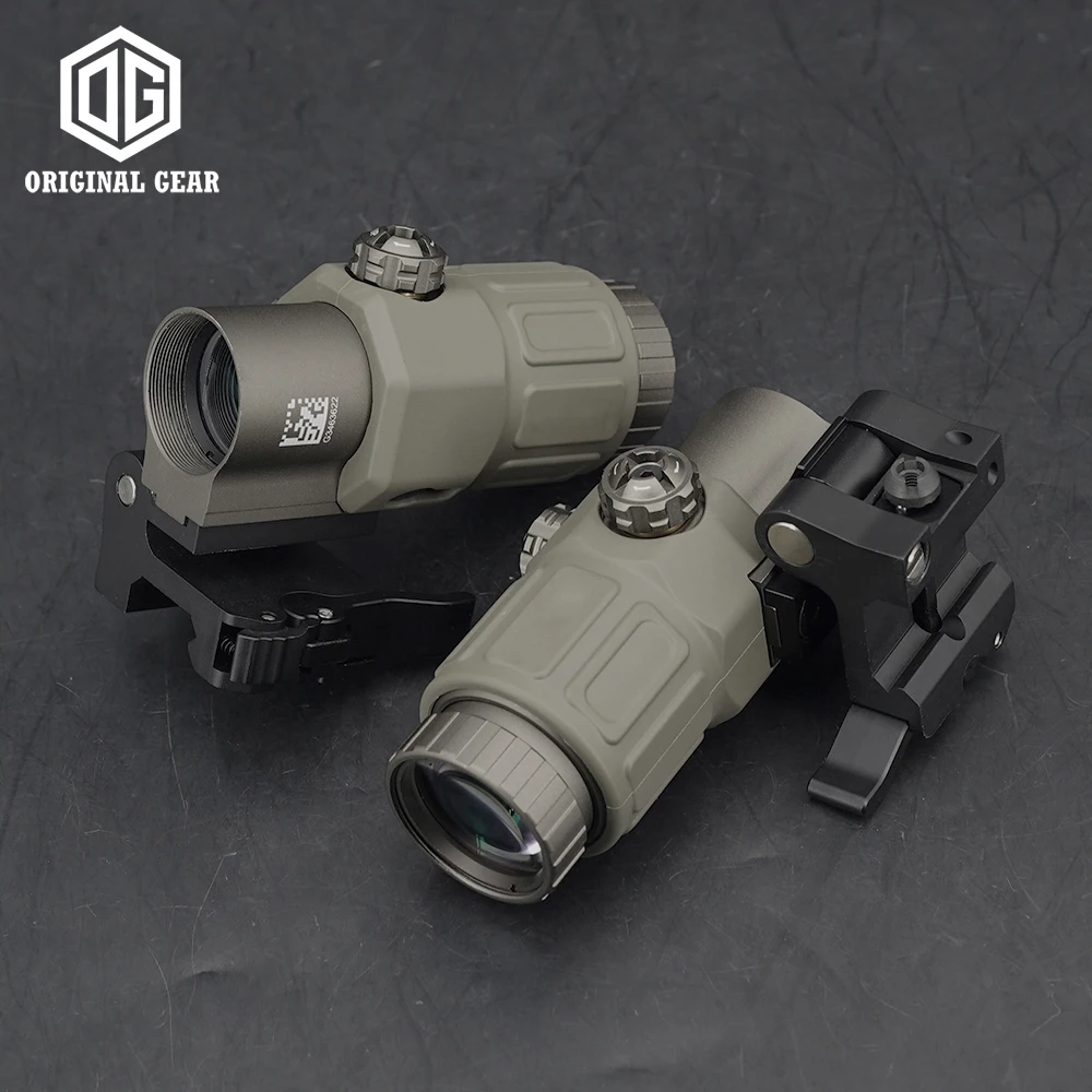 Vista de la lupa táctica G33 3x con detalles de marcado