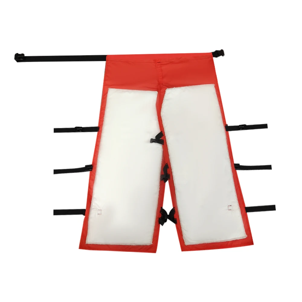 Pantalones de seguridad para motosierra técnica EN340, tela de protección de 8 capas, pantalones para cortar madera, protección anticorte para motosierra, Chaps Forest - imagen 4