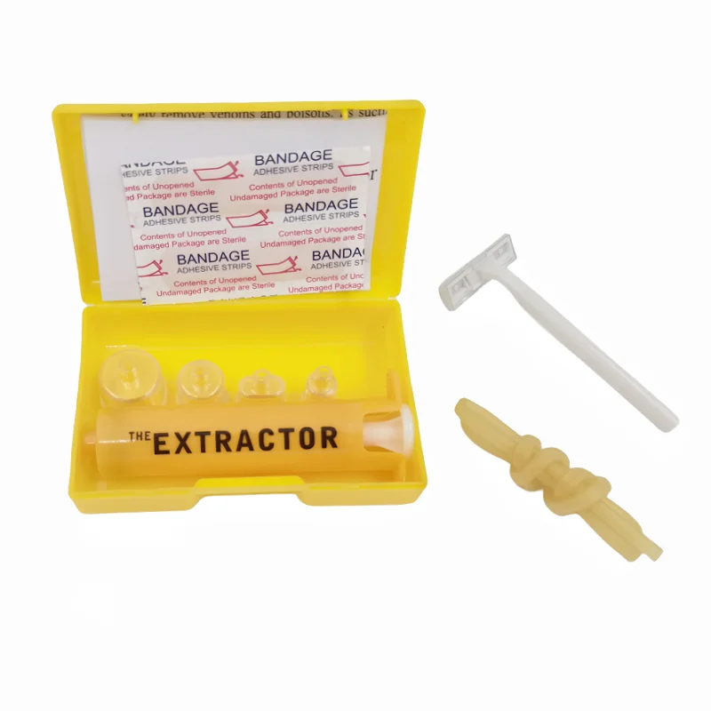Extractor de veneno, Kit de primeros auxilios para picadura de insecto y serpiente, supervivencia de emergencia al aire libre, rescate, picadura de abeja venenosa salvaje, bomba de desintoxicación al vacío - imagen 4