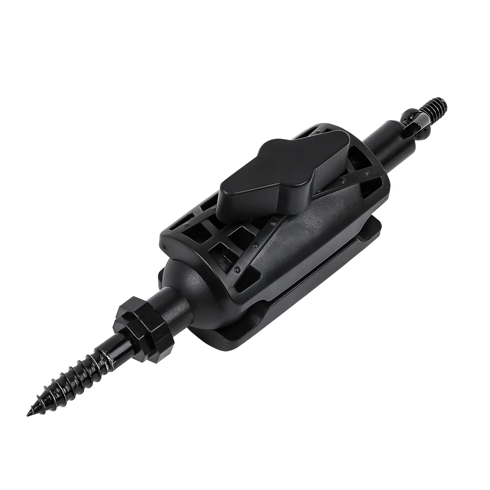 CS07 Base de montaje para cámara de rastreo de caza para cámaras IP CCTV soporte de montaje de árbol rápido de 1/4 pulgadas soporte de pared para cámara montaje de tornillo 3/8 - imagen 2