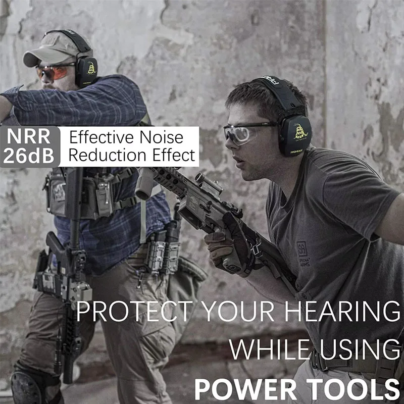 ZOHAN caza y tiro, auriculares con cancelación de ruido para exteriores, protección auditiva, protección auditiva, orejeras con cancelación de ruido - imagen 2