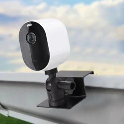 Soporte de montaje de canalón resistente a la intemperie para cámaras de seguridad y Panel Solar, soporte de monitoreo especial giratorio de 360 ° para canalón de lluvia