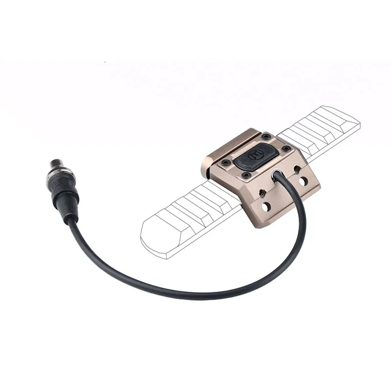 Interruptor en color negro táctico