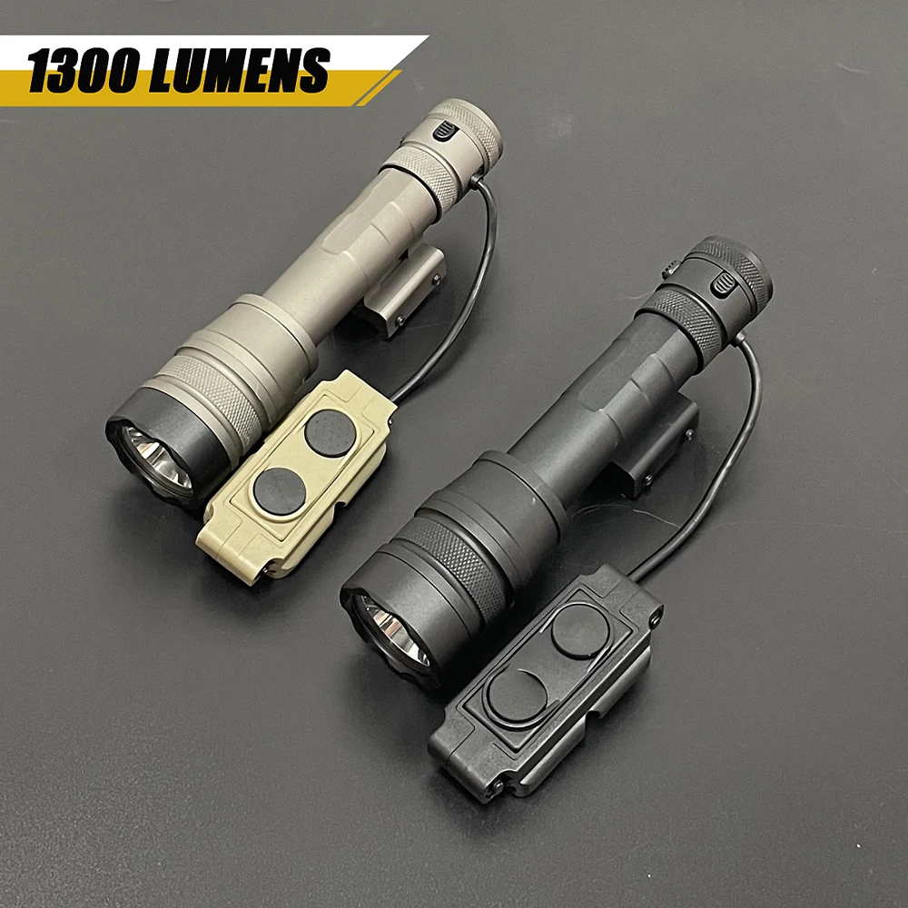 Luz de arma de combustible Dual Cloud Defensive REIN 1300lm linterna LED antorcha 1,0 Micro Kit compatible con riel Picatinny caza Airsoft