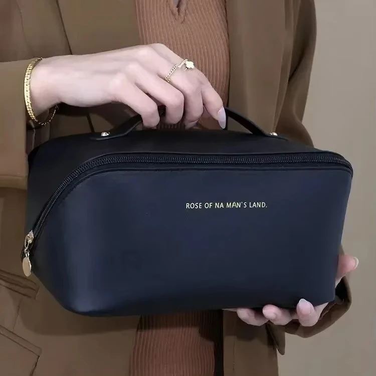 Organizador de maquillaje, kit de aseo femenino, estuche de maquillaje, bolsa de almacenamiento, caja de lujo para mujer, bolsa de cosméticos, bolsa organizadora para viaje con cremallera - imagen 5