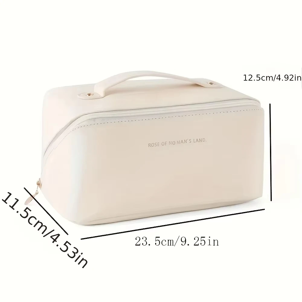 Organizador de maquillaje, kit de aseo femenino, estuche de maquillaje, bolsa de almacenamiento, caja de lujo para mujer, bolsa de cosméticos, bolsa organizadora para viaje con cremallera - imagen 3