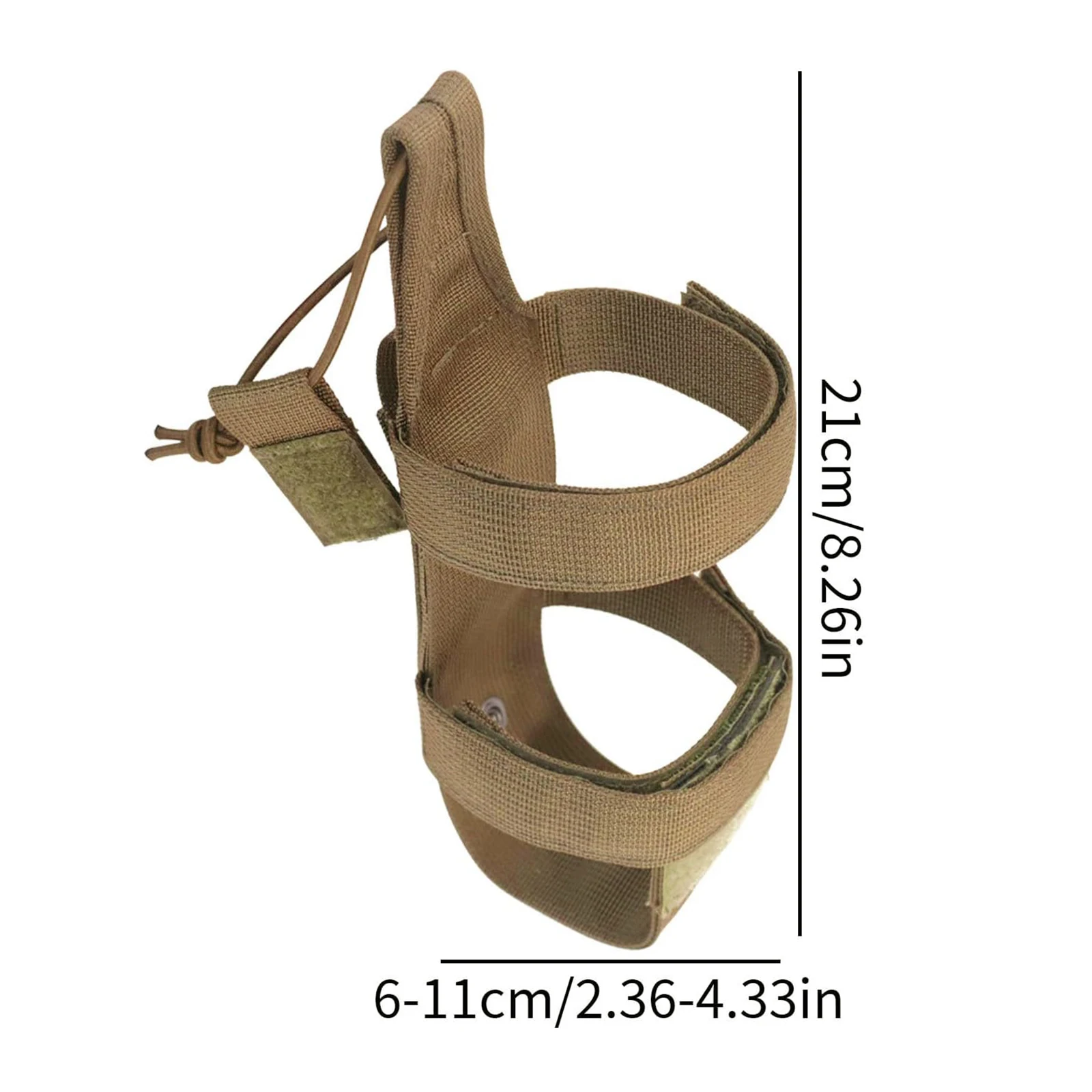 Bolsa portabotellas Molle para mochila, soporte para botella de agua, bolsa Molle, cinturón ajustable, bolsas Molle, bolsa para botella de agua - imagen 4