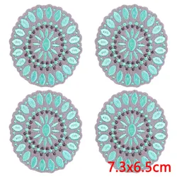 Parche termoadhesivo bordado flor cartoon – Pack 10 unidades para coser o planchar