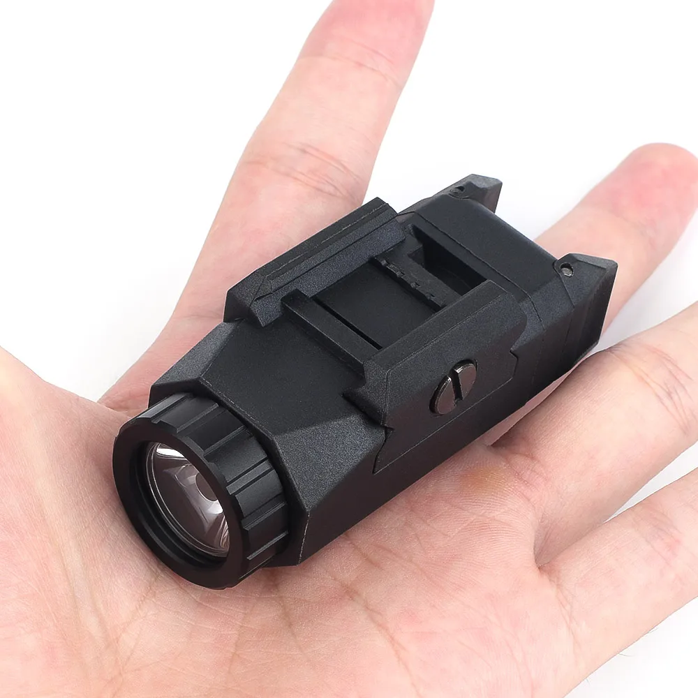 MINI linterna táctica APL para pistola G17 G18 G19, luz estroboscópica de caza al aire libre, 400 lúmenes, compatible con riel Picatinny de 20mm - imagen 3