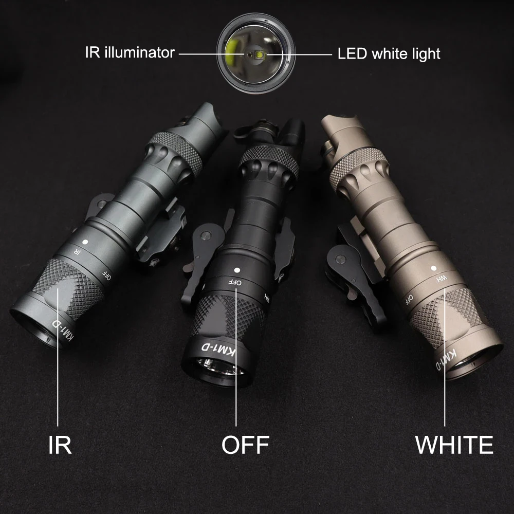 M622V/M323V Luz IR y LED 500 lm con montura ADM QD táctica militar - imagen 5