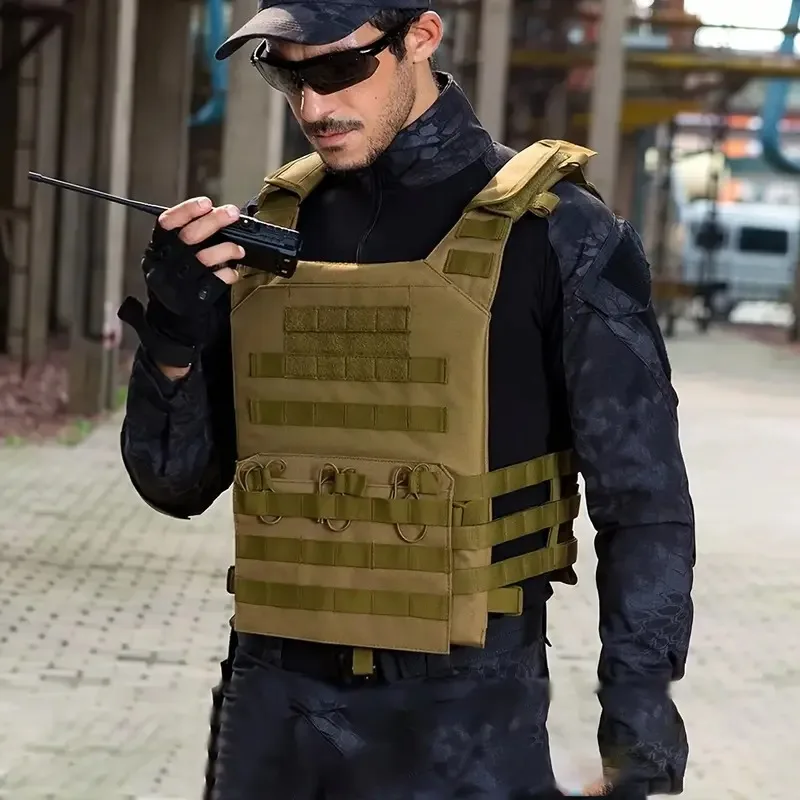 Nuevo portador de placa Molle militar, revista Airsoft Paintball CS, chaleco protector a prueba de balas para exteriores, chaleco táctico de caza - imagen 5