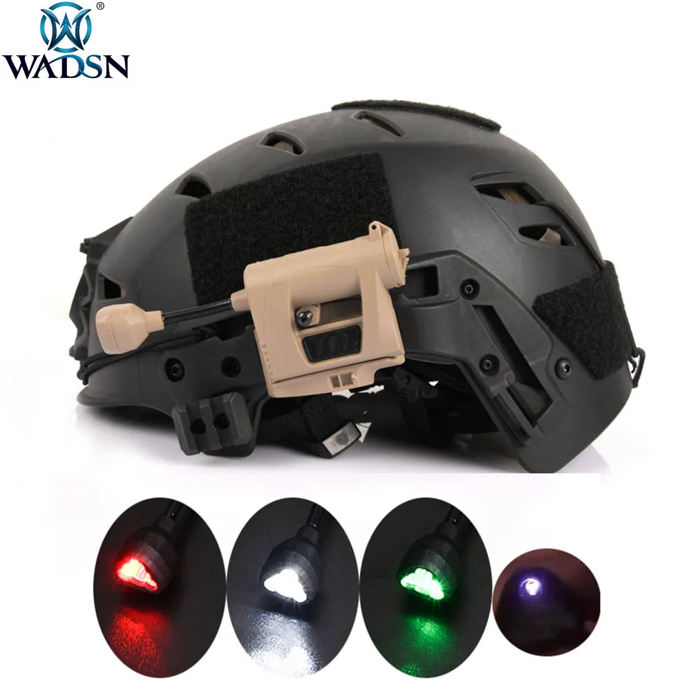 WADSN linterna táctica Tec Charge Pro MPLS, lámpara de señal para casco Airsoft, luz roja/Verde/blanca/IR, iluminación LED para Softair - imagen 4