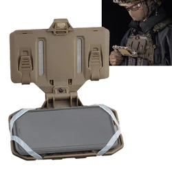 Chaleco táctico MOLLE para teléfono y mapa, soporte plegable