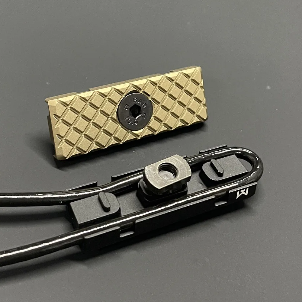 Sistema de guía de cables de Metal Keymod de M-LOK de aluminio CNC, cubierta de riel de gestión de cables, montaje fijo trasero, accesorio de equipo táctico de caza - imagen 5