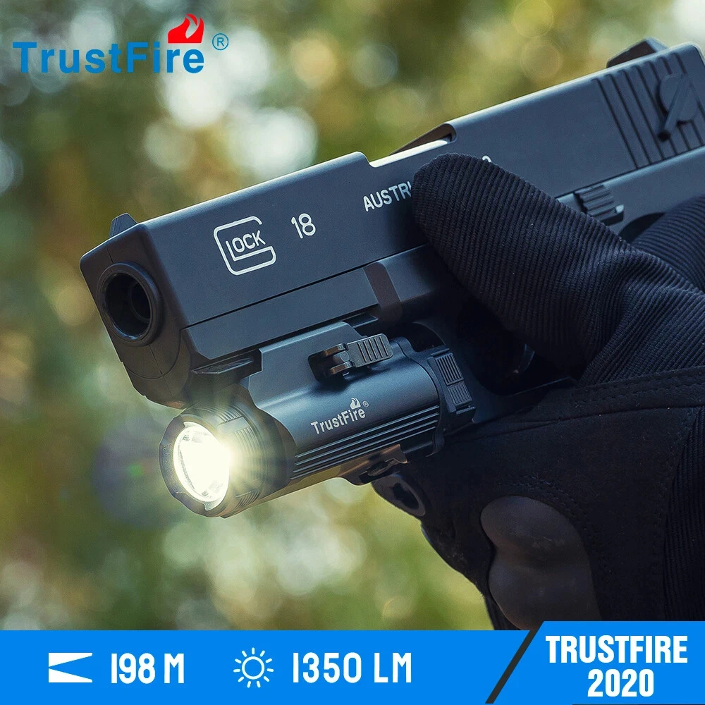 Trustfire GM35 linterna LED táctica para riel 1913/GL recargable USB - imagen 5