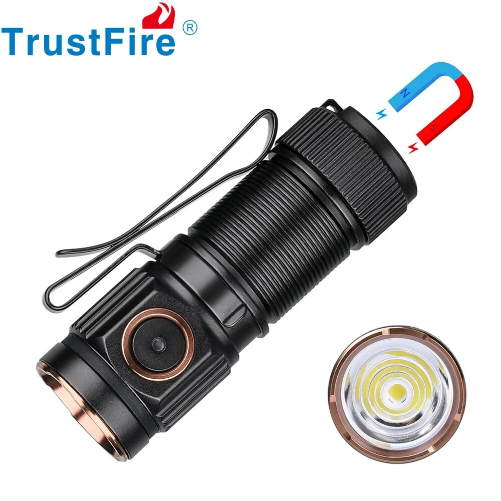 Trustfire MT10 linterna táctica LED recargable USB-C con imán EDC - imagen 2