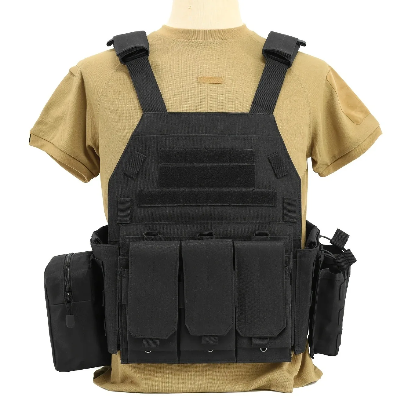 Chaleco táctico militar 6094, armadura corporal, equipo de combate del ejército CS, portador de placa de caza, accesorios Airsoft, bolsa de juego de guerra, chaleco Molle - imagen 5