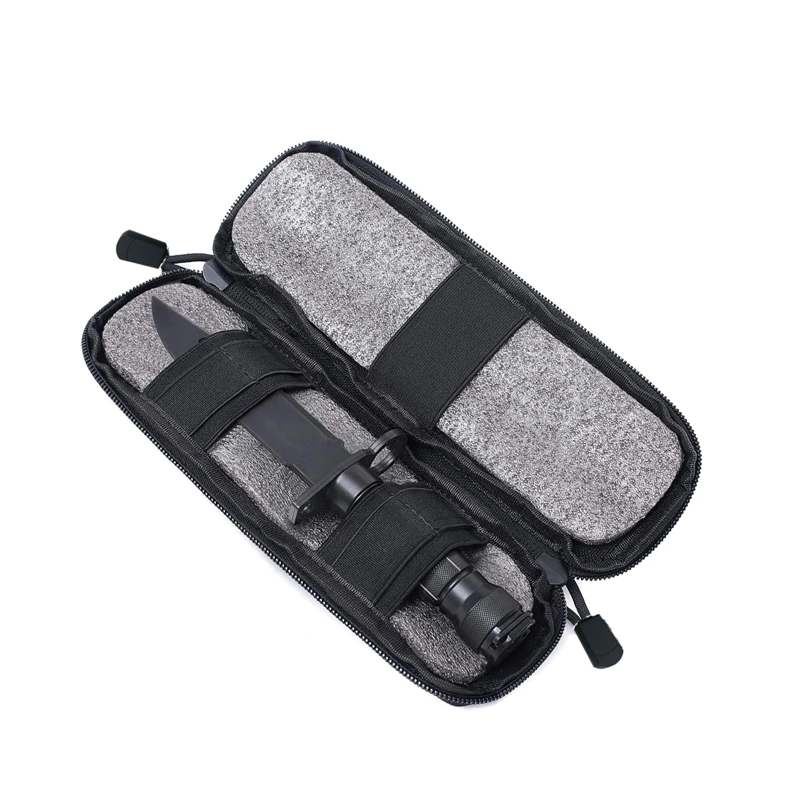 Funda para antorcha Molle, bolsa para herramientas de utilidad, funda, soporte para pistola individual, Clip para cartucho, bolsa de nailon multiherramienta para exteriores - imagen 5