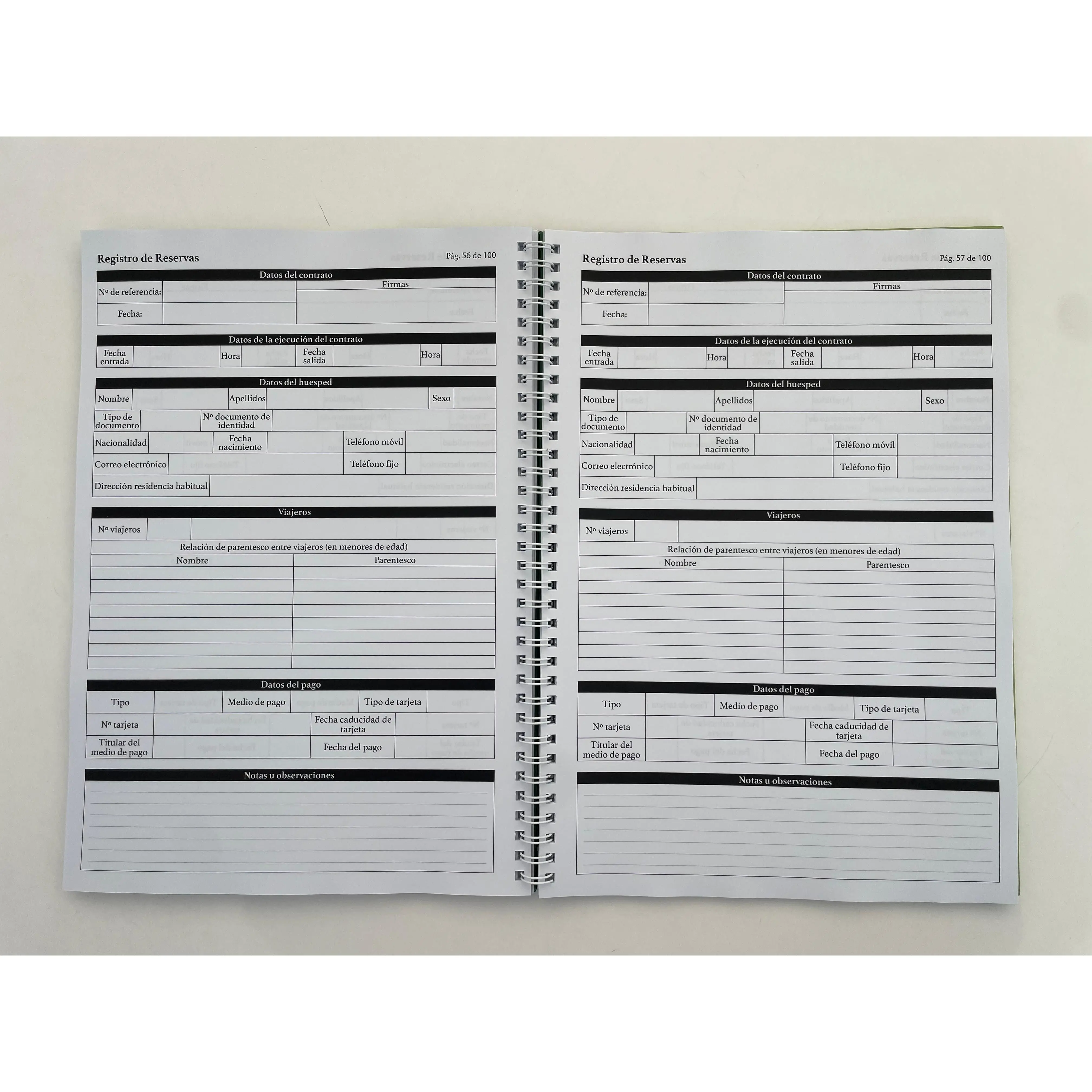 LIBRO DE REGISTRO VIAJEROS ACTUALIZADO RD 933/2021 LIBRETALIA - imagen 4