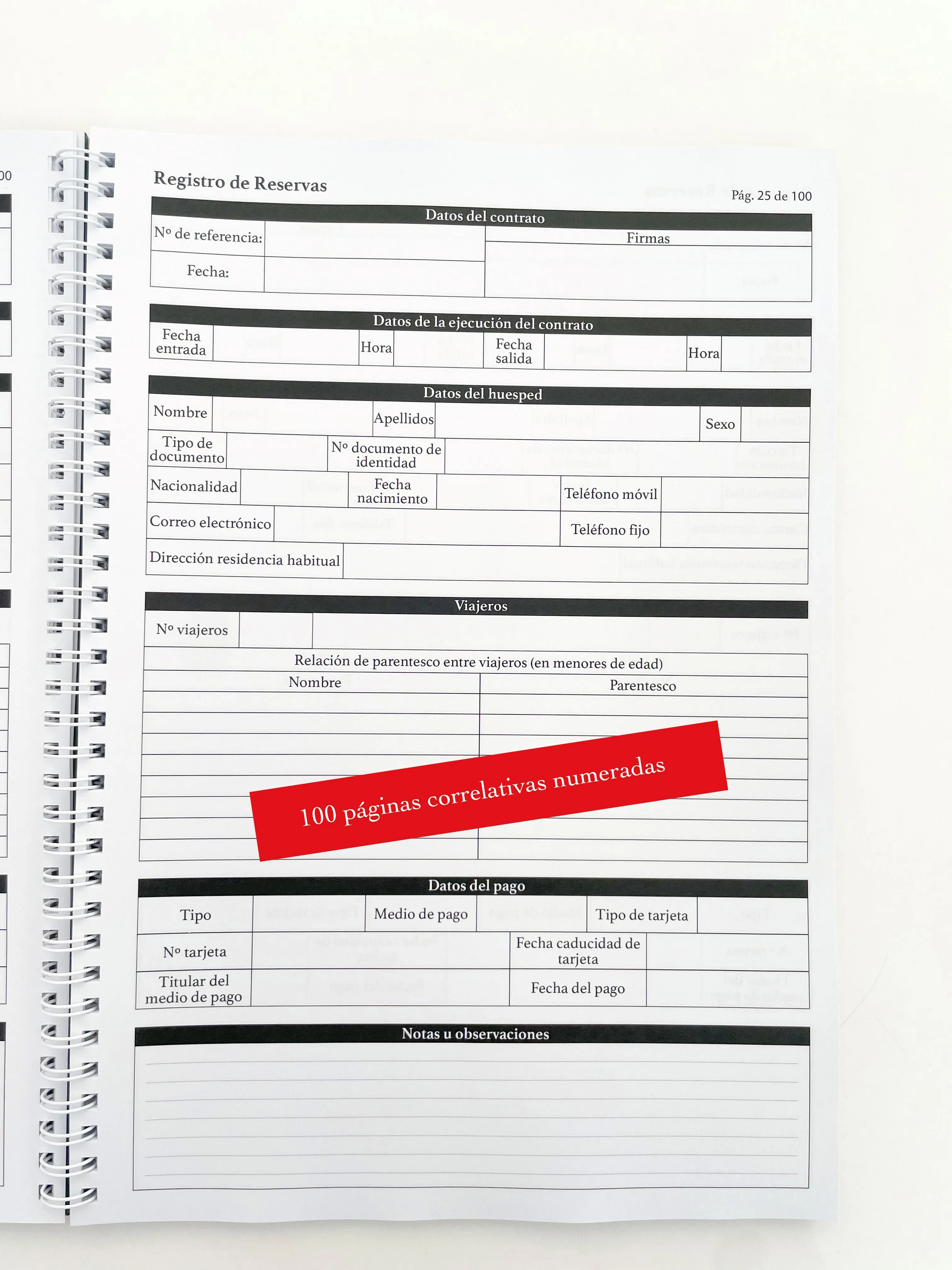 LIBRO DE REGISTRO VIAJEROS ACTUALIZADO RD 933/2021 LIBRETALIA - imagen 2