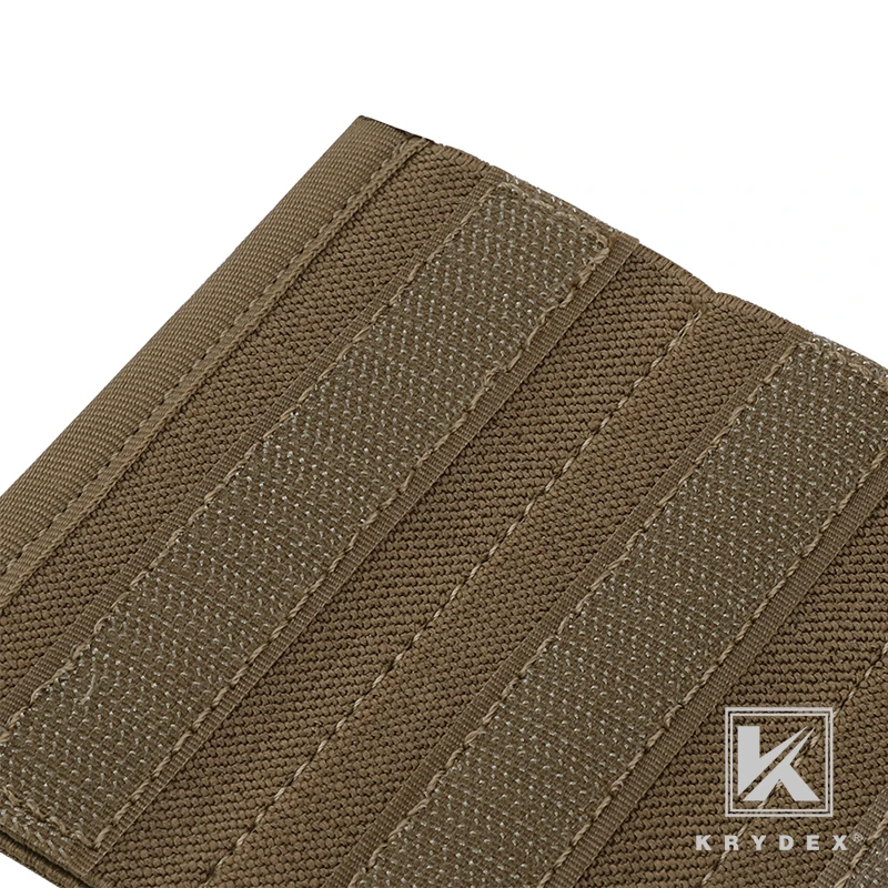 KRYDEX-bolsa de inserción táctica cuádruple Mag, 8,25 "x 4", estilo Spiritus, Coyote, marrón, elástico, soporte de revista de inserción incorporado para MP7 - imagen 5