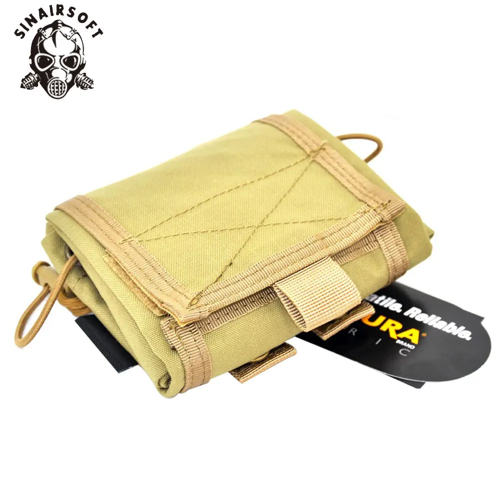 Bolsa de reciclaje táctica Molle plegable para revistas Airsoft Paintball herramienta de caza al aire libre bolsa de recuperación plegable - imagen 3