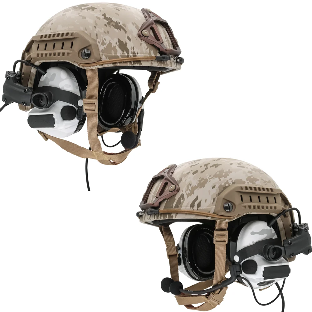 TAC-SKY táctico MultiCam Alpine auriculares COMTA II casco ARC Track soporte edición reducción de ruido pastilla tiro auriculares MCA - imagen 3