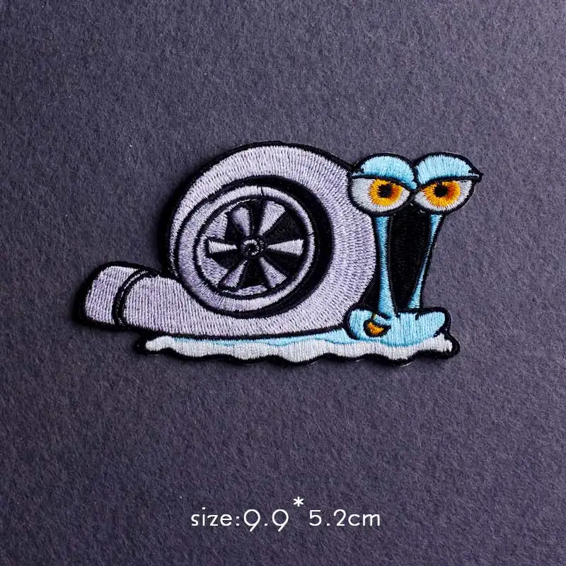 Parche de calavera/punk, parches bordados para ropa, parche de dibujos animados, parches para planchar en ropa, chaqueta, rayas, Ecusson Thermocollant - imagen 2