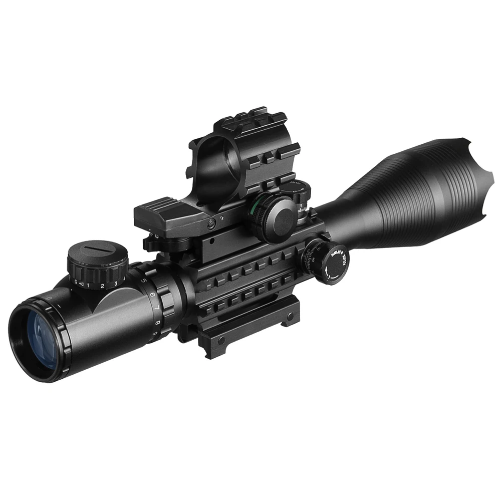 Rifle óptico táctico 4-16x50 EG, mira holográfica de 4 reflejos, punto rojo con Combo láser, pistolas de aire de caza - imagen 5