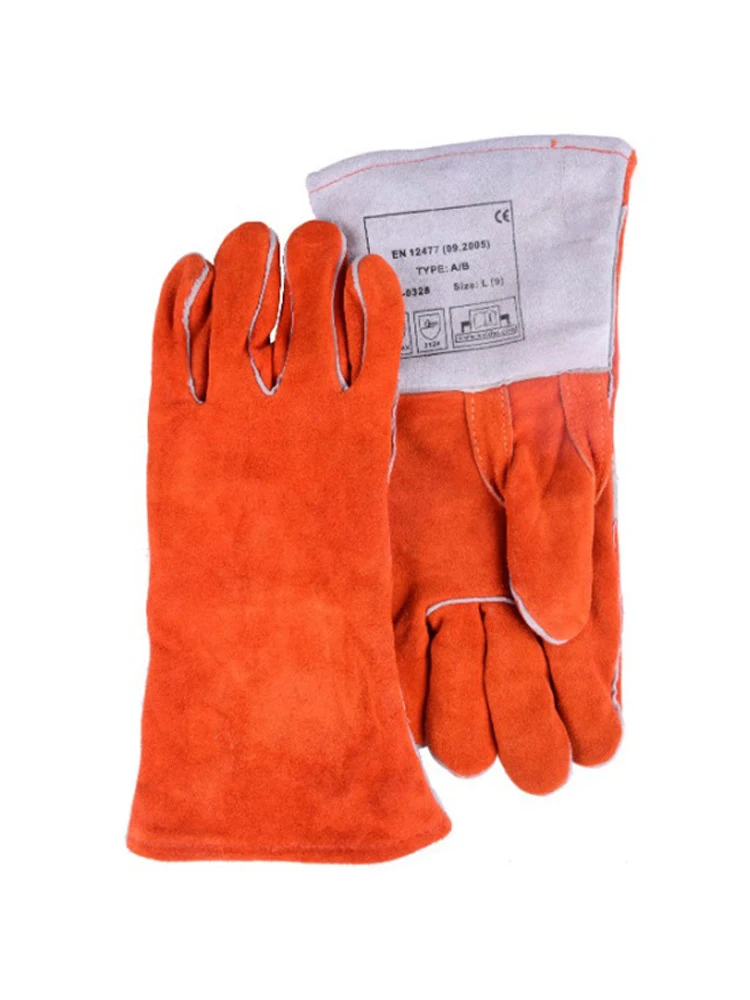 Guantes antimordeduras de cuero grueso, entrenamiento táctico de animales, alimentación para perro, gato, serpiente, águila, mordedura, protección antiarañazos, seguridad - imagen 4