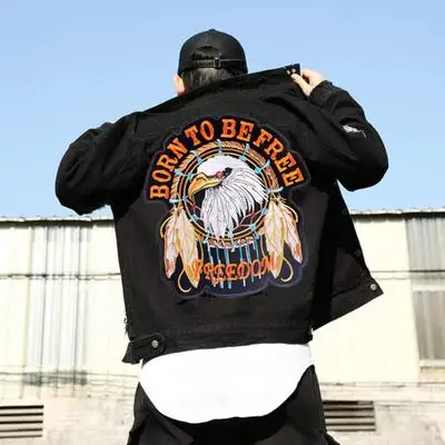 Parches de motociclista de gran tamaño para planchar, insignias grandes de calavera Punk y águila, parche MC para motocicleta, apliques para ropa, abrigo, chaqueta de cuero - imagen 4