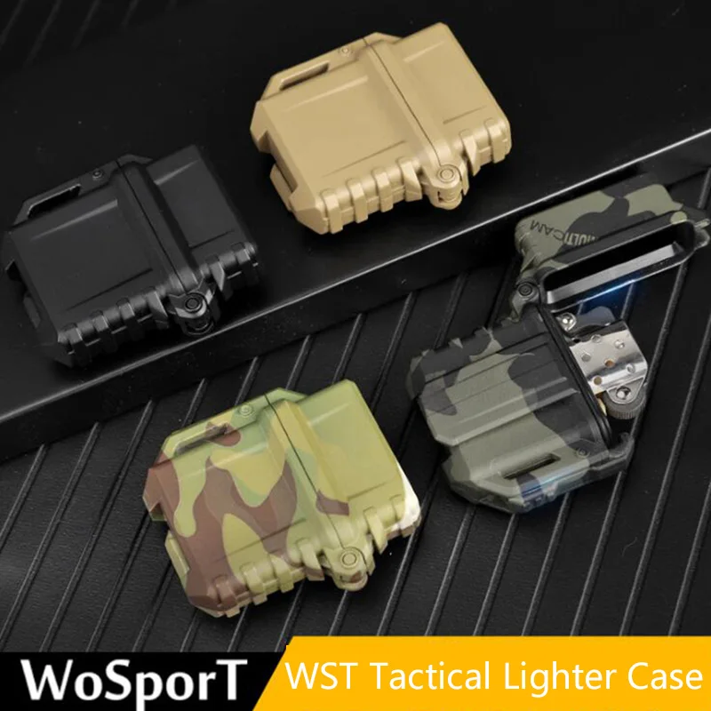 Funda de mechero resistente al calor, soporte táctico de liberación de pulgar, Molle para cinturón o chaleco, accesorio - imagen 2