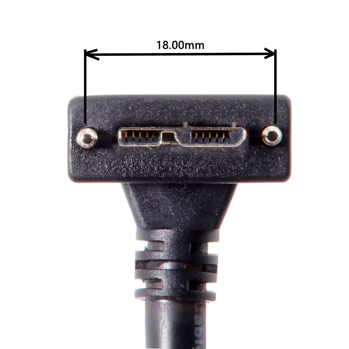 CY Micro USB Tornillo de montaje 90 grados hacia abajo, Cable convertidor de Cable de datos a 3,0, para Cámara Industrial 1,2 m, 4 pies, 3m, 5m - imagen 3