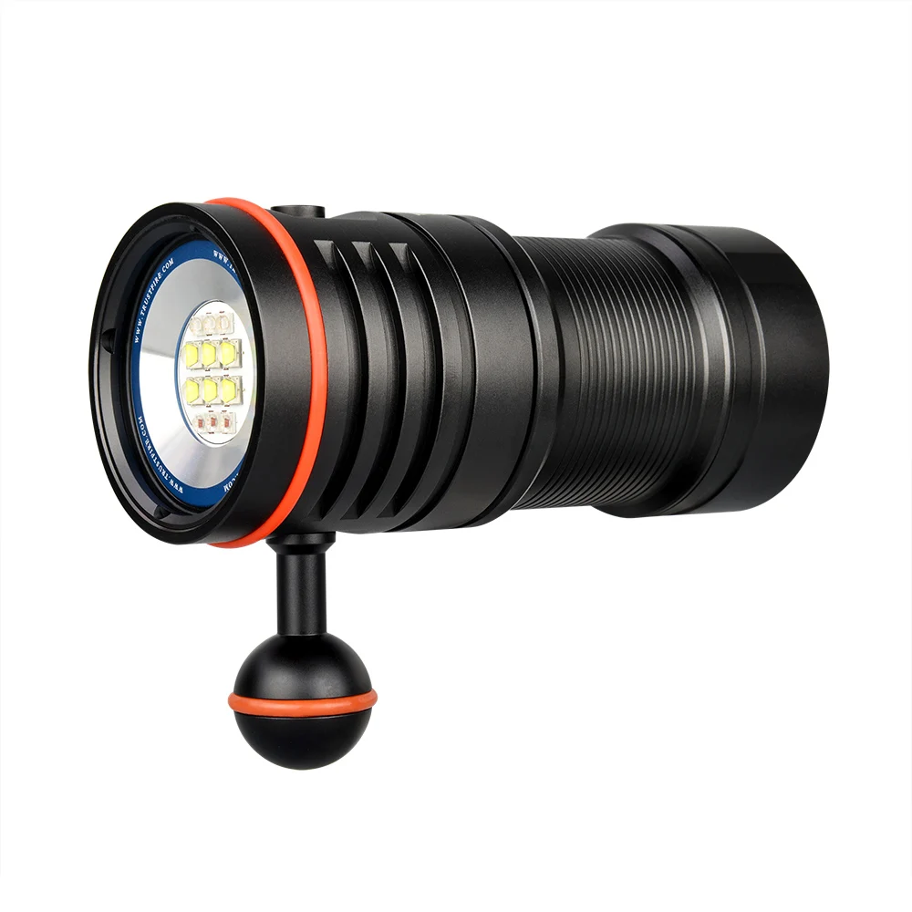 TrustFire DF50 linterna LED de buceo 6500 lúmenes luz de fotografía de vídeo subacuática 100m iluminación de buceo antorcha LED de alto brillo - imagen 2