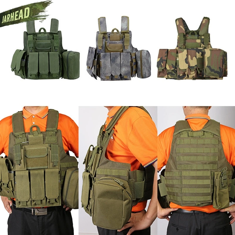 Chaleco táctico militar Molle 900D, protector MODULAR ajustable para caza al aire libre, accesorios de combate para Paintball y Airsoft - imagen 4