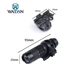 WADSN linterna táctica para casco – luz guía nocturna y señal