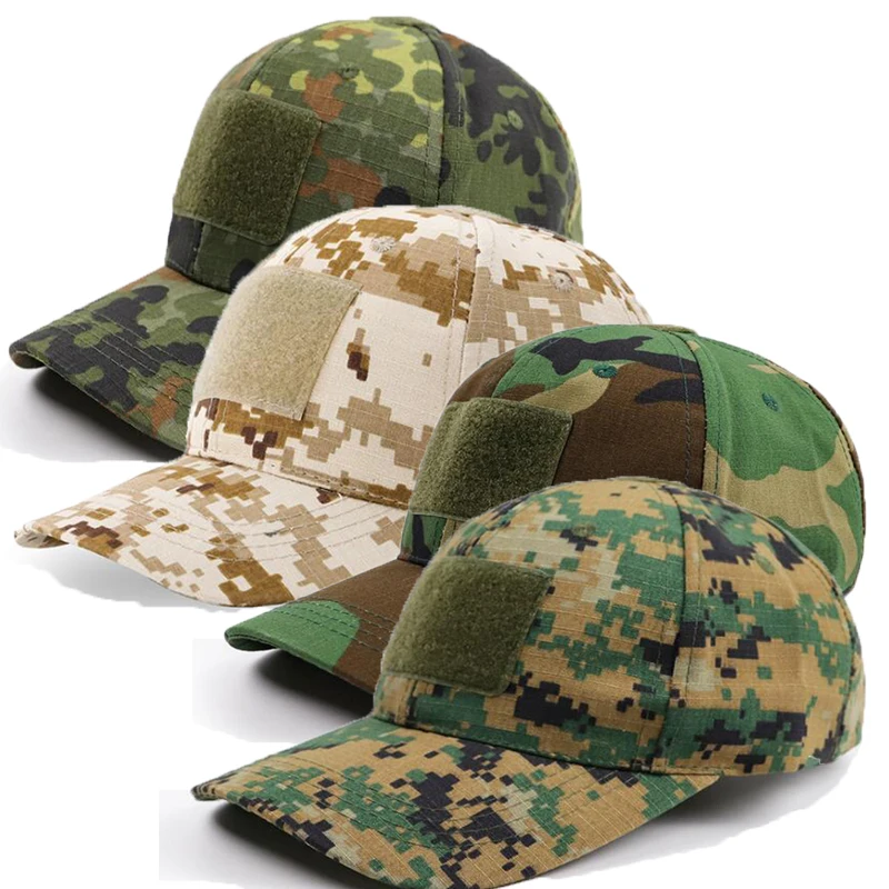 Gorra de béisbol para niños al aire libre, gorra militar táctica para niños, deporte al aire libre, Snapback, juego de guerra, gorras militares Airsoft, sombrero de camuflaje para senderismo - imagen 5