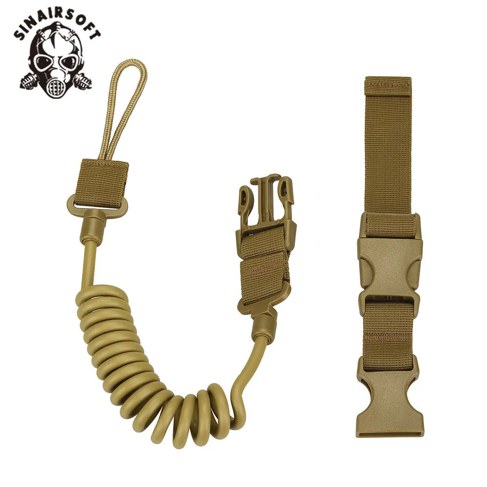 Eslinga elástica multifuncional para pistola táctica, sistema de correa ajustable para Paintball, Airsoft, caza - imagen 2