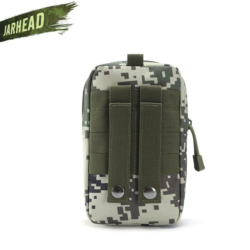 Bolsillo táctico de camuflaje para la cintura, bolsa multifunción impermeable para deportes al aire libre, correr, bolsillos deportivos para móviles - imagen 5