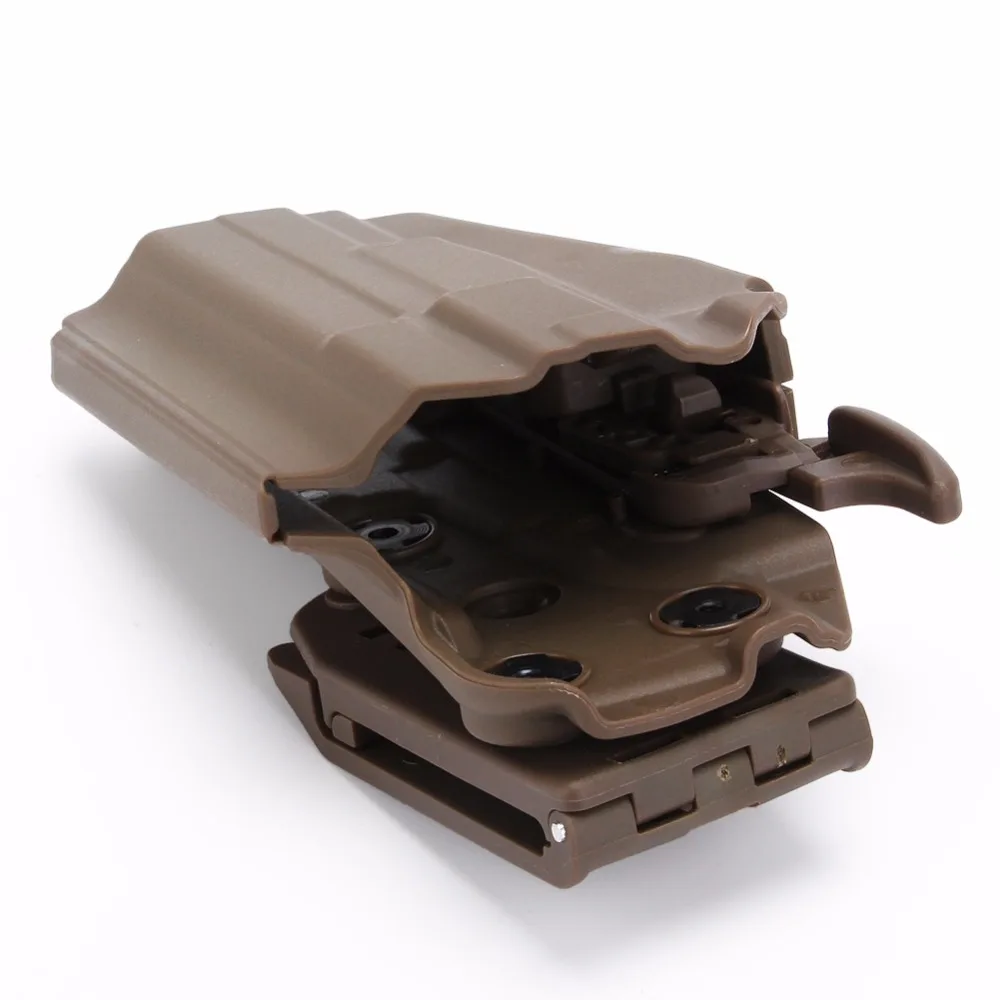 Nueva funda táctica para pistola de mano izquierda y derecha, funda para pistola rápida para G19 17 SIG H & K S & W M & P, fundas con Clip para cinturón de bloqueo rápido - imagen 4