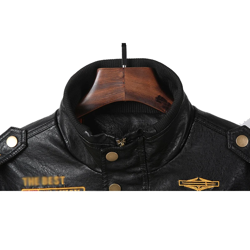 Chaqueta resistente a puñaladas de cuero PU para hombre, resistente al viento, impermeable, cálida, seguridad de autodefensa, ropa de seguridad sigilosa del FBI - imagen 5