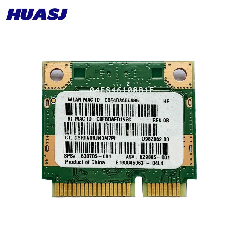 Tarjeta inalámbrica WiFi BT3.0 para Ralink RT5390BC8, Media Mini PCI-E 802.11b / g / n para Hp DM1 DV4 DV7 G4 G6 G7 SPS: 630705-001 - imagen 3