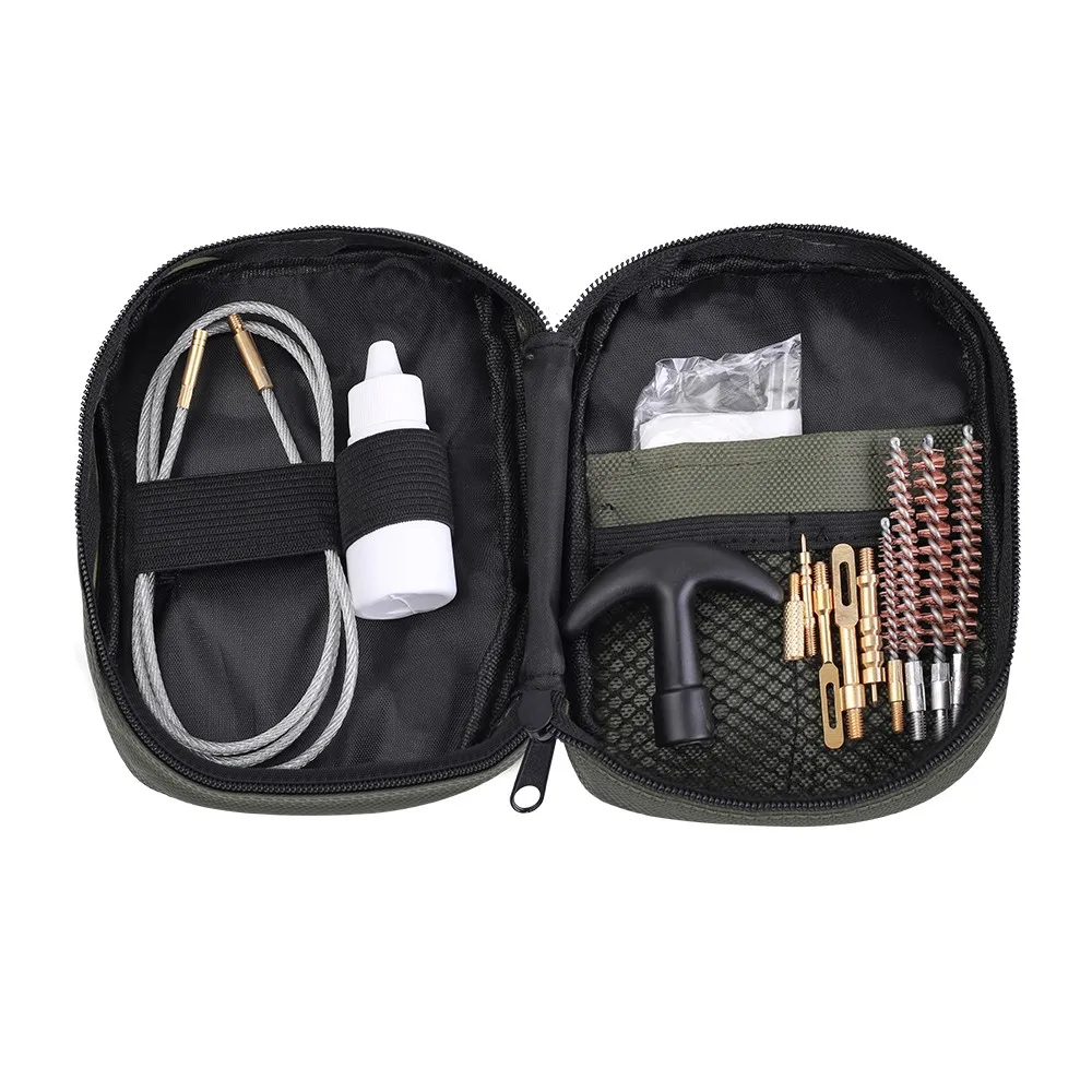 Juego de Kit de limpieza de pistola táctica, pistola Universal, varilla de Rifle, parches de cepillo, herramienta de limpieza 12GA, 20ga 22cal,. 17cal,. 2235,5 - imagen 2