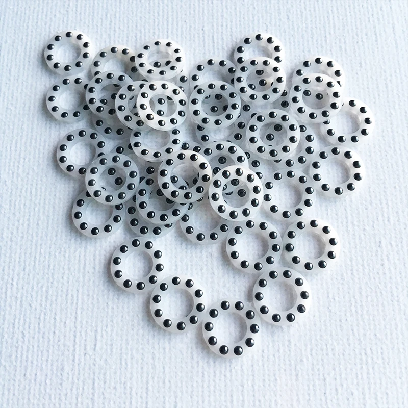 4 piezas de arandela de rodamiento de cuchillo, pieza de cuchillo, rodamiento de bolas blanco de cerámica, herramientas de apertura de sujeción - imagen 3