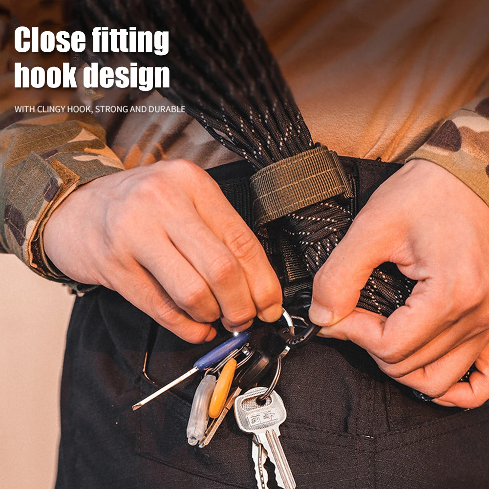 Gancho multiusos para llavero, guantes tácticos militares al aire libre, hebilla de almacenamiento de cuerda de escalada, ajuste de guante de Camping, hebilla colgante, novedad - imagen 3