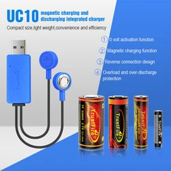 TrustFire UC10 Cargador magnético Li-ion con banco de energía